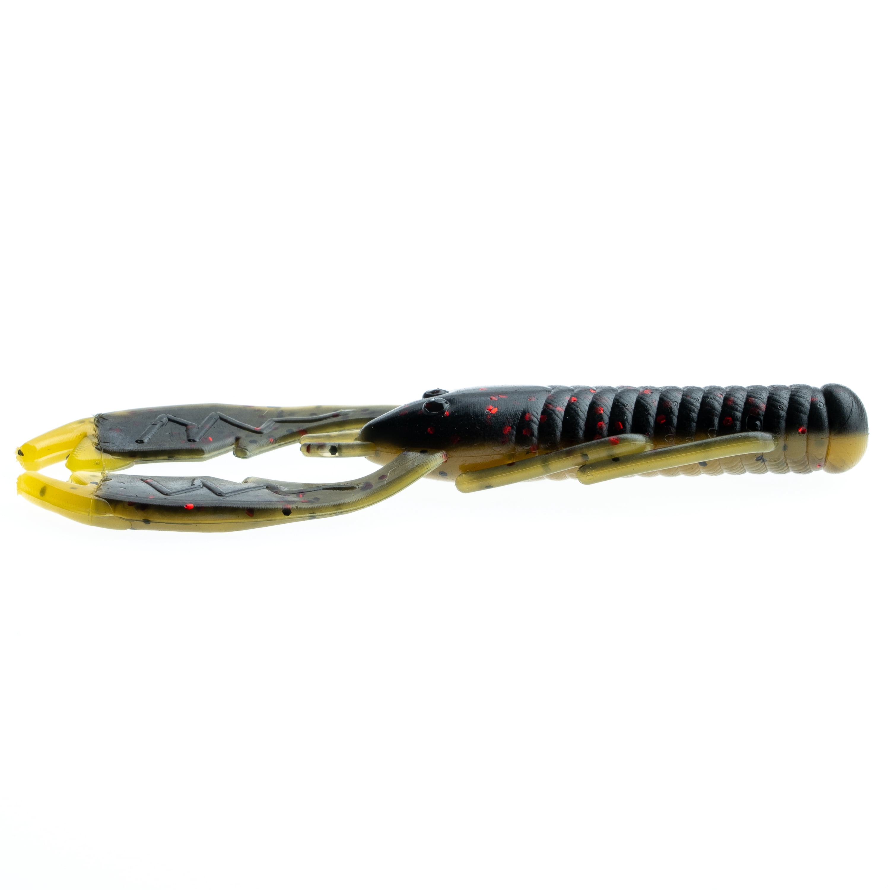 (2 pack) NetBait Paca Slim, Coosa Flare, Crawfish Freshwater Fishing Soft Baits, 4in, 7 pieces