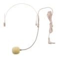 thumbnail image 3 of Paquete de 2 a 10 Auriculares con Cable Y Gancho para La Oreja Doble, Micrófono Tipo Diadema, Color Beige, 3,5 Mm, Derecho 4 piezas Sunnimix Micrófono de auriculares de 3 pines, 3 of 8