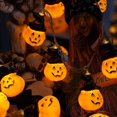 thumbnail image 3 of new Halloween LED light string bat pumpkin skull combination pendant led Halloween decorative light string, 3 of 7