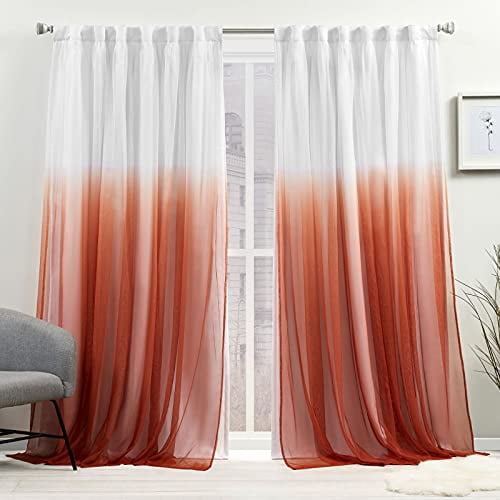 Exclusive Home Curtains Demi Light Filtering Hidden Tab Top Curtain Panel Pair 54x108 Yellow