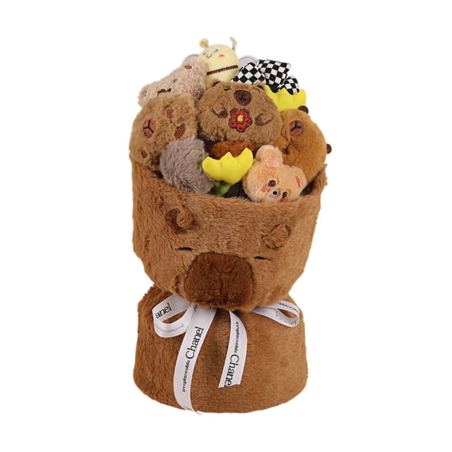 Muñeca de muñecas de felpa muñeca de peluche muñeca artificial de flores hechas a mano decoración del hogar para el regalo de despedida de soltera Estilo C
