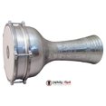 thumbnail image 3 of The ZAZA Percussion The 16'' Silver Lotus Aluminum Darbuka Doumbek., 3 of 6