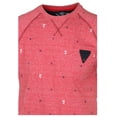 thumbnail image 2 of 9 Crowns Men's Nautical Print Button Pocket Shirt (Medium, Red Marled), 2 of 3