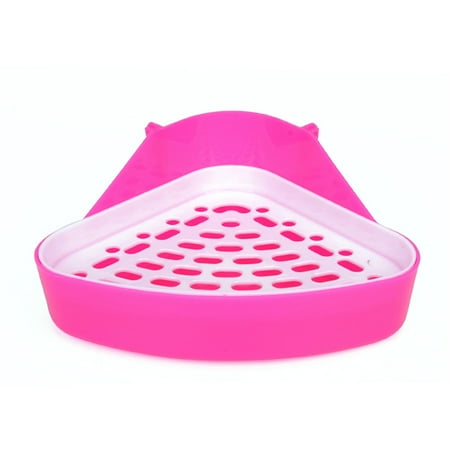Corner Small Animal (New Small Animal Hamster Pet Cat Rabbit Corner Toilet Litter Trays Clean Indoor Pet Litter Training)