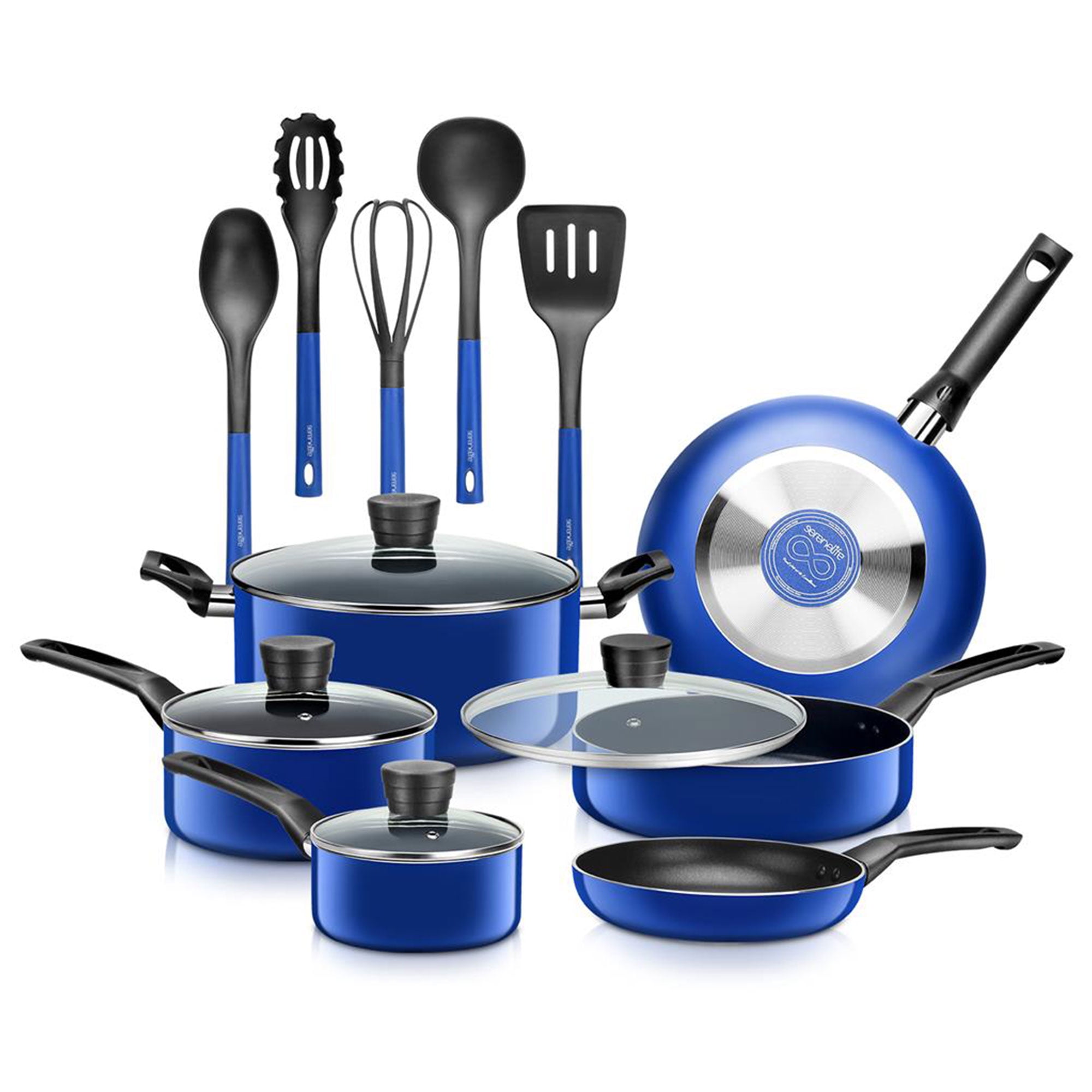 Details about   12-Piece Toxin-Free Ceramic Nonstick Kitchen Cookware Set Cooking Pans Pots 