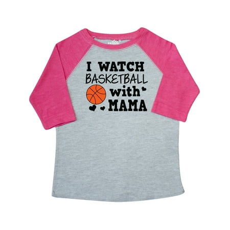 

Inktastic I Watch Basketball with Mama Gift Toddler Boy Girl T-Shirt