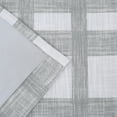 thumbnail image 4 of Uptown Home White Gray Plaid Blackout Curtain Energy Efficient Window Curtain Panel for Living Room Farmhouse Buffalo Check Geometric Drape,50"x84"x2,Grommet Top, 4 of 6