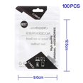 thumbnail image 1 of e8q 100Pcs Lot Zipper Retail Packaging Bags for USB Data Cable, j5D Size: 12.5 x 9cm - Black, 1 of 3