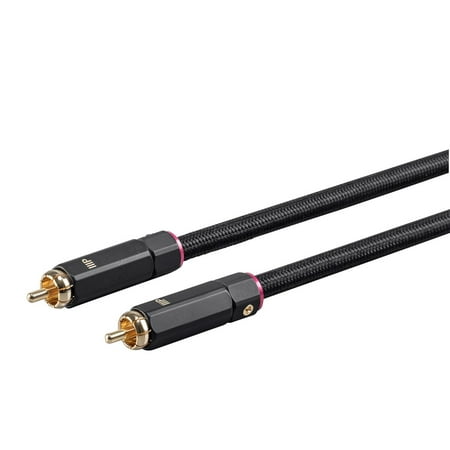 Monoprice Onix Series Digital Coaxial Audio/Video RCA Subwoofer CL2 Rated Cable, RG-6/U 75-ohm
