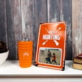 thumbnail image 3 of Pavilion - Out Hunting Tin Photo Frame (Holds 6 x 4 Photo), Vintage Style License Plate Frame, Tabletop Picture Rustic Frame, Unique Gifts Hunters, 1 Count, Orange, 3 of 6
