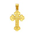thumbnail image 1 of Jewelry 14k Yellow Gold Traditional Cross Religious Pendant, 1 of 1