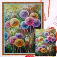 thumbnail image 1 of Hilo Algodón Ecológico Bordado Tela Blanca 11CT 30x40cm Kit Serie Flores Punto Cruz Diente León Colorido, 1 of 9