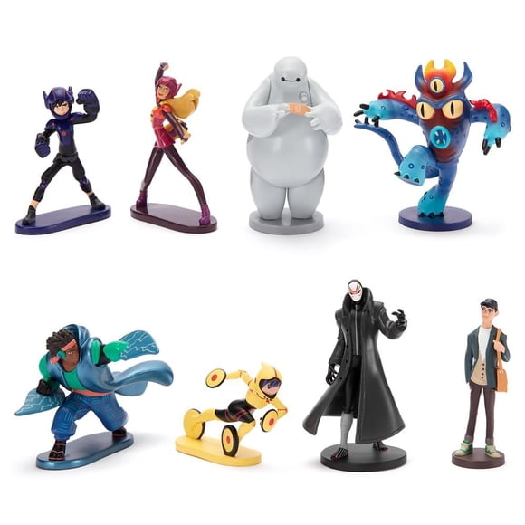 Set de figuras de juguete DISNEY STORE Big Hero 6, colección de 8 piezas