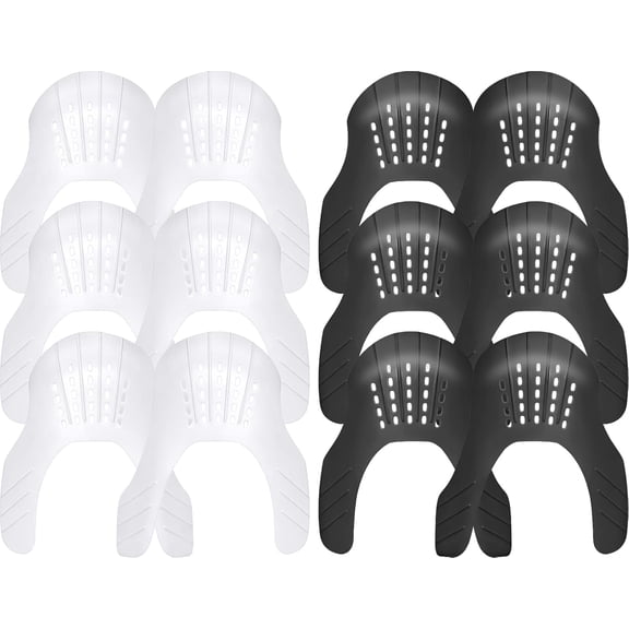 6 Pairs Crease Protector Shoe Guard for Sneakers: AJs, AF1, Dunks & More, Anti Crease Shoe Protector for Men Women Youth Kids, Size 9-15