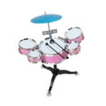 thumbnail image 3 of TISHITA Kids Drum Set Compact Educational Musical Toy Set for Gift Kids Kindergarten Pink, 3 of 8