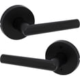 thumbnail image 1 of Matte Front Door Handle with Lock Reversible Square Exterior/Interior Door Handles with Lock Keyed Entry Door Lever for Front Door Bedroom Bathroom & Office Modern Home Decor, 1 of 9