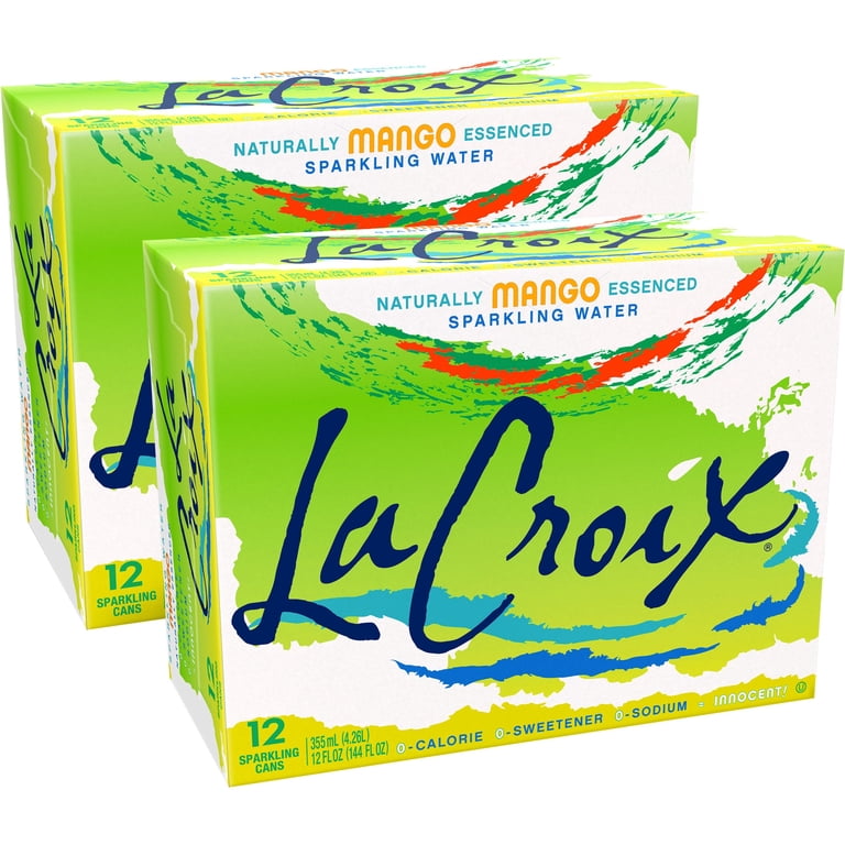 LaCroix Mango Sparkling Water, 12 fl oz, 24 Pack photo 1