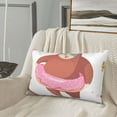 thumbnail image 5 of Sikiie Sloth with Donuts1 Print Plush Pillow Cover, Wrinkle-proof and Stain-resistant Pillow Protector without Pillow Core, Home Decoration-20"x30", 5 of 6