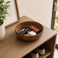 thumbnail image 3 of Hand Woven Storage Basket, Multipurpose Wicker Organizer For Fruit, Bread, Snacks, Rustic Decorative Bowl For Kitchen Counter, Dining Table And Living Room, 3 of 5
