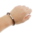 thumbnail image 2 of con hebilla de cierre de material acero inoxidable de material cuero PU, de , joyería elegante para hombres y Hugo Pulsera Orgullo Gay, 2 of 7