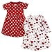 thumbnail image 3 of Hudson Baby Robes en Coton pour Bébé et Tout-Petit Fille, Cœurs Rouges et Roses, 0-3 Mois, 3 of 4
