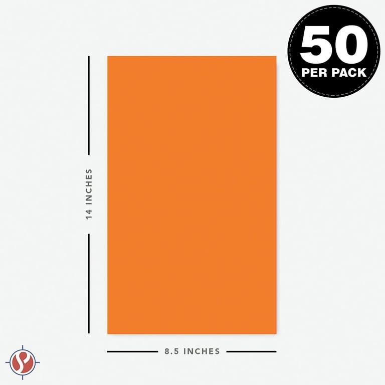 JAM PAPER Colored 24lb Paper - 90 gsm - 8.5 x 11 - Ultra Orange - 50  Sheets/Pack