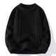 thumbnail image 1 of Suéter de cuello redondo de otoño e invierno para hombre de Twist Knitwear Suéter de base cálida interior engrosada con forro polar para adolescentes, 1 of 6