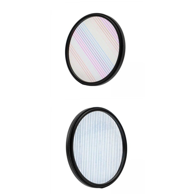 Accesorios de Cámara de óptico Anamórfico con Filtro de Rayas de Azul 2 Uds Soledad Lente de la cámara
