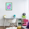 thumbnail image 2 of Stupell Industries Funky Glam Dogs on Turquoise Animals Painting Brown Floater Framed Canvas Art Print Wall Art, 17 x 21, 2 of 9
