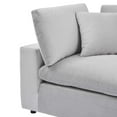 thumbnail image 4 of Modway Commix Down Filled Performance Velvet Corner Chair in Light Gray, 4 of 7