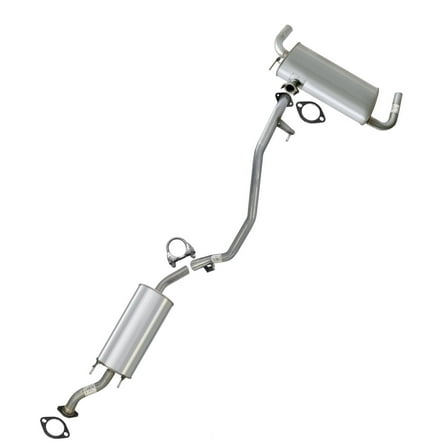Stainless Steel Exhaust Resonator & Muffler Fits 2009-2011 Nissan Murano 3.5L - Direct Fit