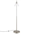 thumbnail image 3 of Modway Element Transparent Glass Glass and Metal Floor Lamp in Satin Nickel, 3 of 9