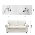 thumbnail image 5 of Empire Art Direct White Horses Set Frameless Free Floating Tempered Glass Panel Graphic Wall Art, 48" x 32" each, Ready to Hang, 5 of 9