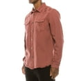 thumbnail image 3 of Victorious Men's Long Sleeve Button Up Denim Shirt DK158 - Brick - Medium, 3 of 4