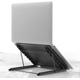 thumbnail image 1 of Soporte para computadora portátil para tableta, soporte para computadora portátil de escritorio con ventilación portátil plegable, soporte de enfriamiento (10 "-15.6") compatible con Dell XPS, HP, Len JFHHH pequeña, 1 of 5