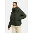 thumbnail image 3 of Marikoo Women’s Cropped Puffered Winter Jacket with Hood - Teddy Lining - Water-Repellent - Ninikaa, 3 of 9