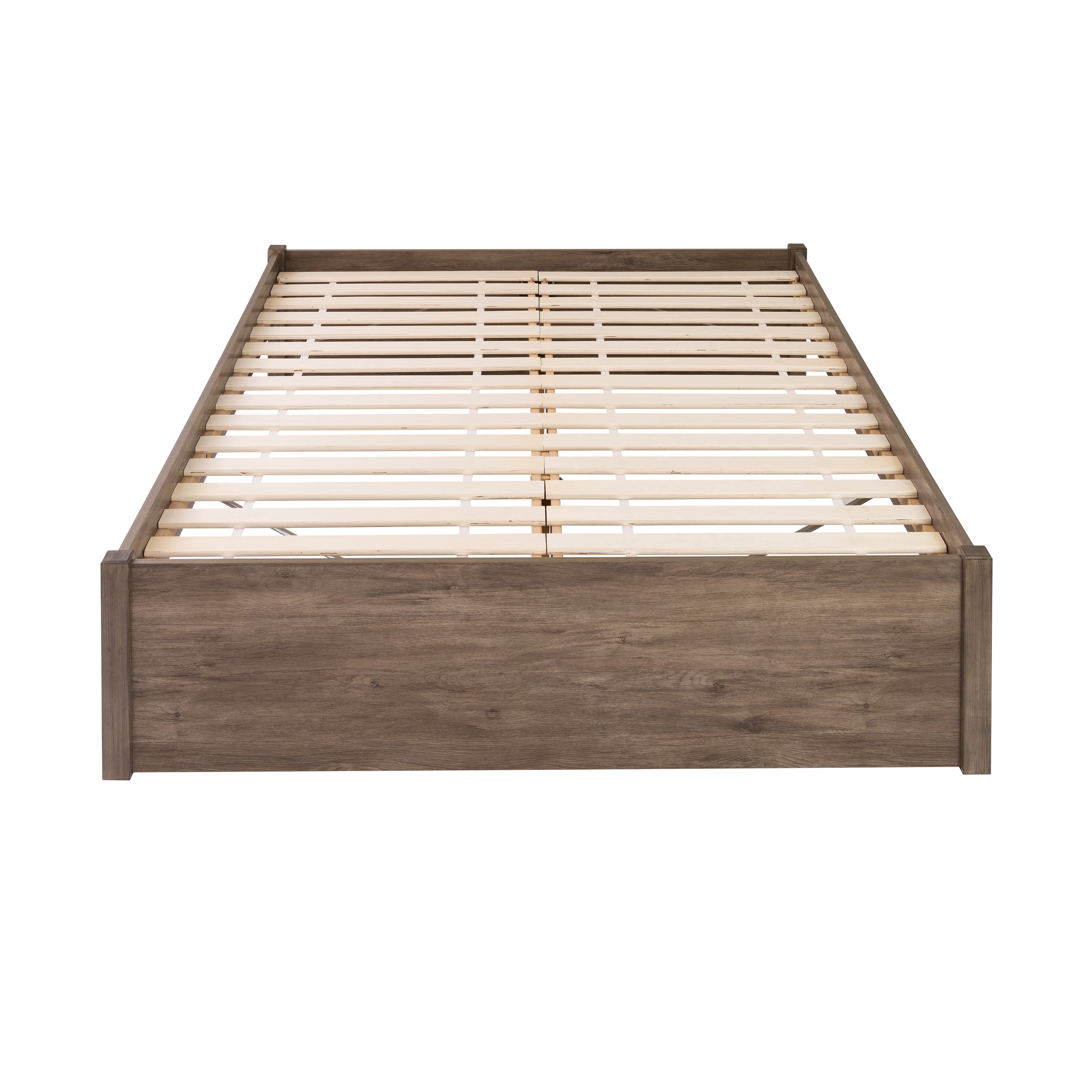 Prepac Select 4-Post Platform Bed, King, Drifted Gray