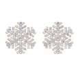 thumbnail image 2 of Dazzlingrock Collection 0.35 CT Round White Diamond Snowflake Stud Earrings for Her in 14K Rose Gold, 2 of 6