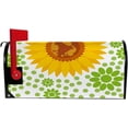 thumbnail image 5 of Coolnut Mailbox Cover Yellow Sunflowers Green Leaves Post Mail Box Cover Magnetic Mail Wraps Cover Standard Size 20.7" L x 18" W, 5 of 5