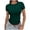 Green, variant on HCYSFG Womens Solid Color T Shirts Crewneck Short Sleeve Side Ruched Detail Casual Tees Fitted Classic Everyday Summer Tops