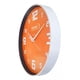 thumbnail image 2 of Reloj De Pared Steiner 30 Cm Bisel Blanco Silencioso Fondo Naranja, 2 of 2
