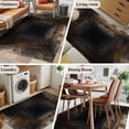 thumbnail image 5 of 3D Optical Illusion Area Rugs 3'x5', Washable Small Throw Rugs for Living Room Bedroom, Visual Trap Looks Like Holes Brown Indoor Outdoor Rug Non-Slip Low Pile Carpet Runner Reversible Floor Mats, 5 of 8