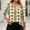Black, variant on Summer Tops Women Plus Size, 3/4 Sleeve Floral Print Square Neck Top with Asymmetric Buttons for Garden Parties, Coffee Runs & Weekend Getaways