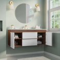 thumbnail image 2 of Render 48" Wall-Mount Bathroom Vanity-EEI-5801-CHA-BLK, 2 of 11
