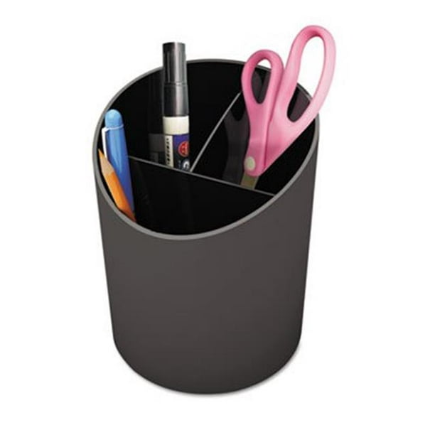 Universal 08108 Recyclé Grand Crayon Tasse&44; Plastique&44; 4.25 dia. x 5.75&44; Noir