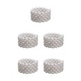 thumbnail image 1 of Thinsony Femmes Chic Perle Strass Stretch Bracelet Mariage Bal pour Mariée Blanc 5 Rangée 5Set, 1 of 6