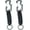 2 Pack Black, variant on Paracord Keychain Lanyard Woven key chain with Carabiner for Keys Flashlight Whistle Backpack for Men Women