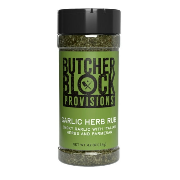 Butcher Block Provisions Garlic and Herb Seasoning Rub 4.7 oz