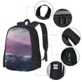 thumbnail image 4 of Daiia lighthouse Waves Torrential Rain Backpack for Men and Women -Durable Backpack Large Capacity, Water-Resistant Bag with Adjustable Straps and Laptop Compartment, 4 of 9