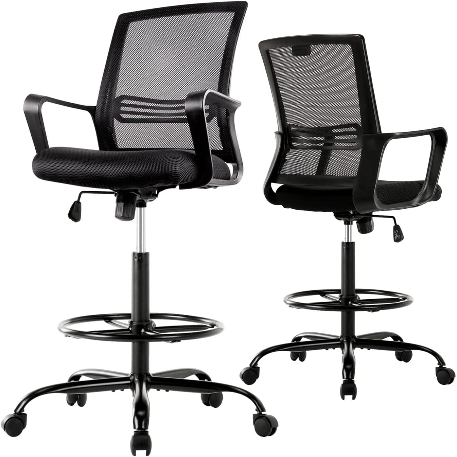 XINiHoXe, Ergonomic Tall Standing Desk Adjustable Foot Ring Drafting